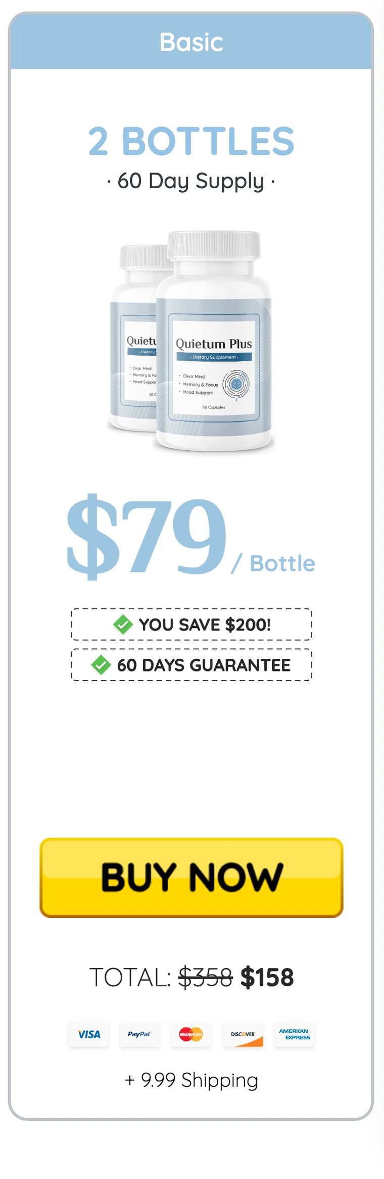 Quietum Plus 2 bottles